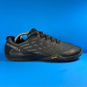 Merrell Trail Glove 4 Barefoot Running Shoes Mens 10 Black Minimalist Vibram